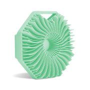 Fish fin shaped shower brush Polygonal silicone shower brush Hexagonal shower brush Silicone shower ball eprolo