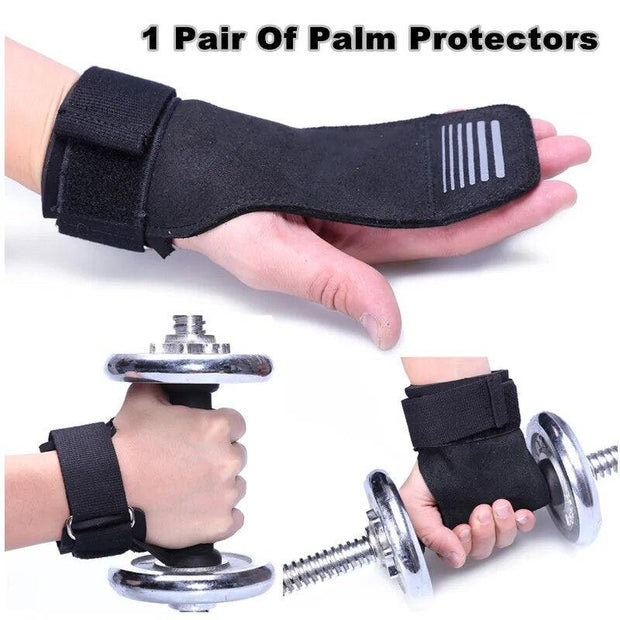 Fitness WeightLifting Gloves Grip Palm Protector Strap Weight lifting Dumbbell Gloves Gym Equipment WeightLifting Gloves L269 - Sunny Side Store Sunny Side Store  7.80