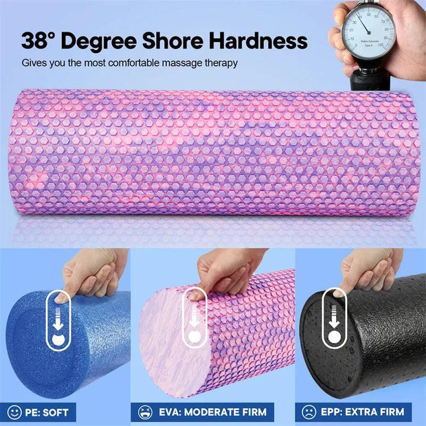 Foam Roller EVA Yoga Roller 30/45/60/90cm Fantastic Multiple Colors Massage Point Roller Fitness Gym Relaxing Muscle - Sunny Side Store Sunny Side Store  9.36