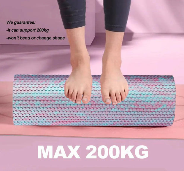 Foam Roller EVA Yoga Roller 30/45/60/90cm Fantastic Multiple Colors Massage Point Roller Fitness Gym Relaxing Muscle - Sunny Side Store Sunny Side Store  9.36