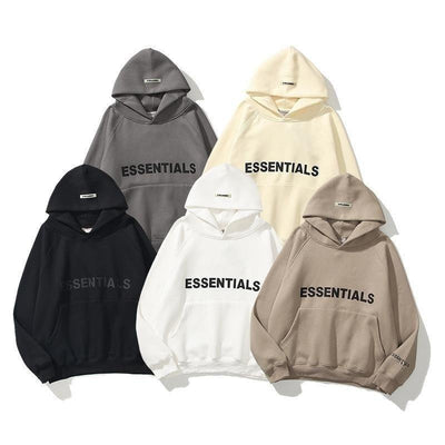 FOG's new trendy brand ESSENTIALS spring and autumn long sleeved top loose sports hoodie hoodie - Sunny Side Store