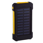 For Smartphone with LED Light Solar Power Bank Waterproof 20000mAh Charger 2 USB Ports External Charger Powerbank - Sunny Side Store