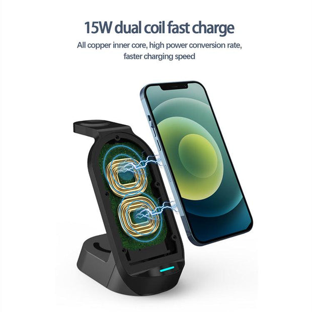 Four-In-One Wireless Charger For Apple Mobile Phone Watch Headset All-In-One Wireless Charger eprolo