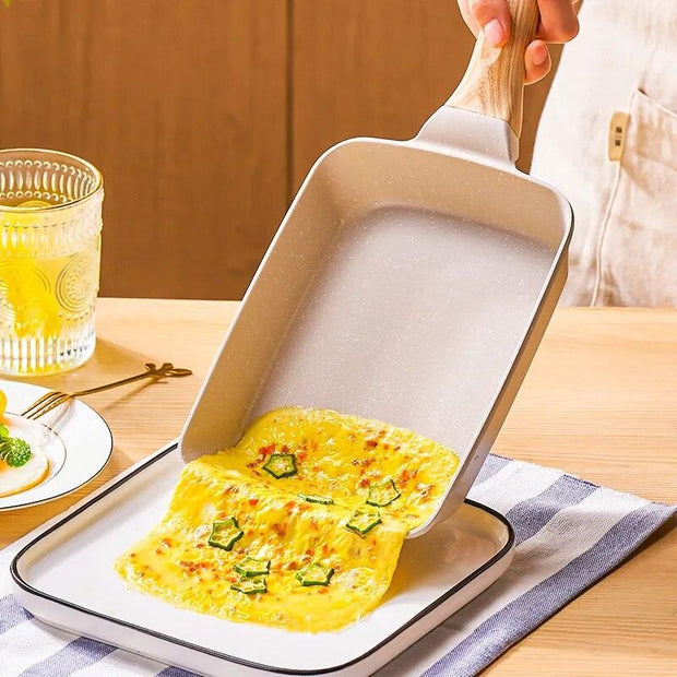 Frying Pan Tamagoyaki Omelette Black Non-stick Pan Fry Egg Pan Pancake Kitchen Pot Use for Gas Cooker - Sunny Side Store Sunny Side Store  13.18