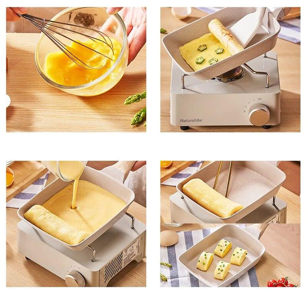 Frying Pan Tamagoyaki Omelette Black Non-stick Pan Fry Egg Pan Pancake Kitchen Pot Use for Gas Cooker - Sunny Side Store Sunny Side Store  13.18