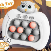 Funny Bubble Puzzle Game Machine Light Up Electronic Gaming Reliever Squeeze Toy Handle Fast Push Bubble toy - Sunny Side Store