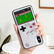 Gameboy Soft Phone Case Cover For iPhone X XR XS Max For iPhone 6 7 8 Plus Color Display 36 Classic Game Console Silicone Cover eprolo
