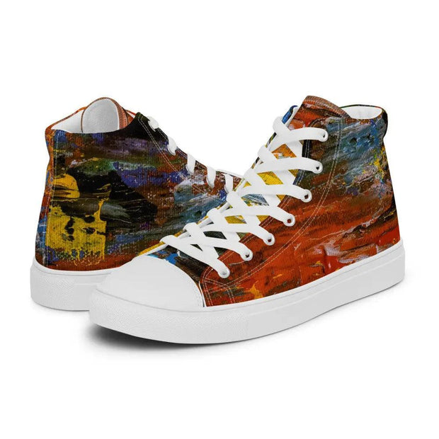 Gianneli Colours Handmade Women’s High Top Canvas Shoes - Sunny Side Store