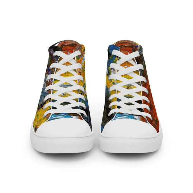 Gianneli Colours Handmade Women’s High Top Canvas Shoes - Sunny Side Store