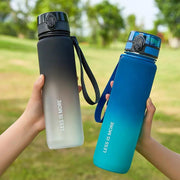 GIANXI Portable Cup Gradient Color Leak-proof Plastic Water Bottle Large Capacity Outdoor Travel Sports Fitness Jugs Drinkware - Sunny Side Store Sunny Side Store  5.05
