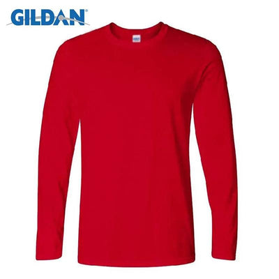 Gildan Brand Men's Long Sleeve T-shirts Spring Autumn Casual O Neck T Shirt Cotton New Fashion Fitness Tops&Tees Homme Camisetas - Sunny Side Store Sunny Side Store  11.21