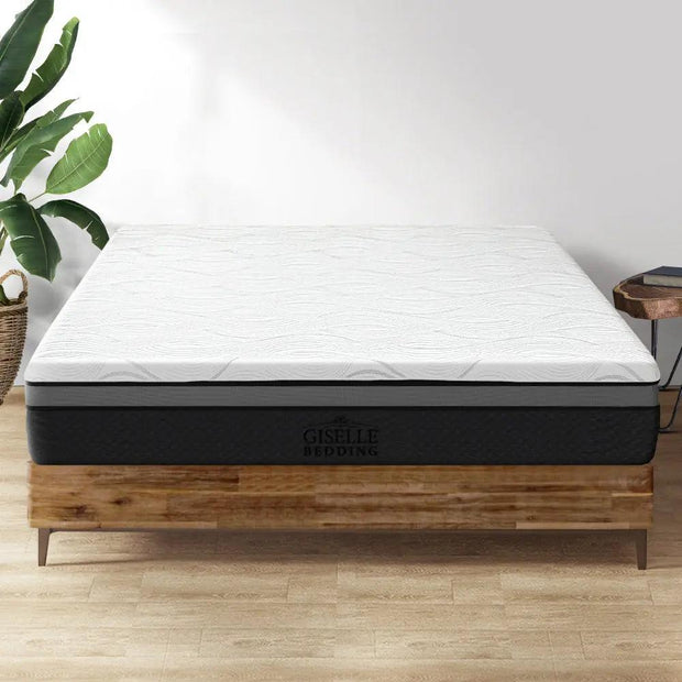 Giselle Bedding Memory Foam Mattress Bed Cool Gel Non Spring Comfort Single 25cm - Sunny Side Store