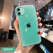 Glitter Fluorescent Colors Phone Cases On For iphone 12 11 Pro Max Mini XR X XS Max 6 6S 7 8 Plus 7Plus SE Soft TPU Cover eprolo