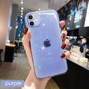 Glitter Fluorescent Colors Phone Cases On For iphone 12 11 Pro Max Mini XR X XS Max 6 6S 7 8 Plus 7Plus SE Soft TPU Cover eprolo