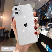 Glitter Fluorescent Colors Phone Cases On For iphone 12 11 Pro Max Mini XR X XS Max 6 6S 7 8 Plus 7Plus SE Soft TPU Cover eprolo