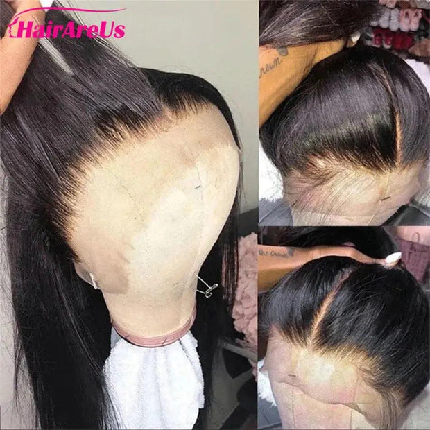 Glueless 13x4 Lace Front Human Hair Wigs For Women Pre Plucked 38 40Inch Straight HD Full Lace Frontal Wigs 4x4 lace Closure Wig - Sunny Side Store