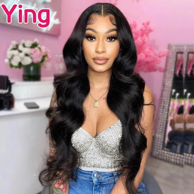 Grey Ombre Colored Body Wave Wig Transparent 13x6 Lace Front Human Hair Wigs for Black Women Pre-Plucked 13X6 Lace Frontal Wigs - Sunny Side Store