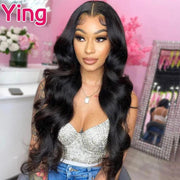 Grey Ombre Colored Body Wave Wig Transparent 13x6 Lace Front Human Hair Wigs for Black Women Pre-Plucked 13X6 Lace Frontal Wigs - Sunny Side Store