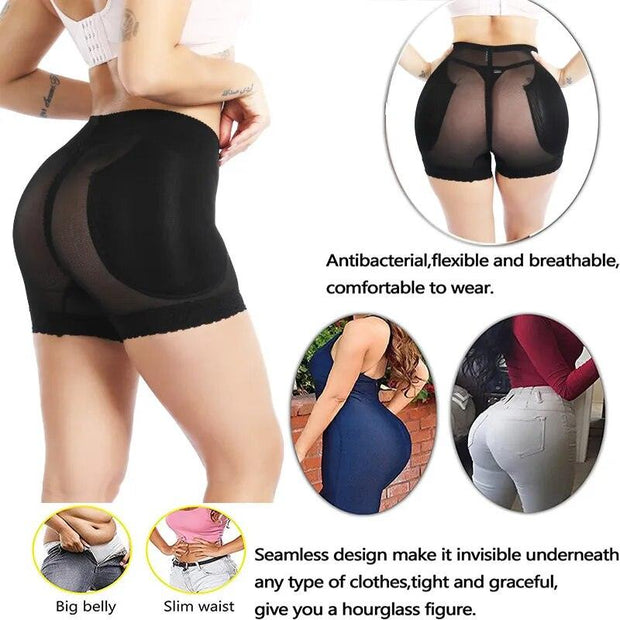 GUUDIA Mesh Breathable Padded Shapewear Panties Hip Enhance Hip Pads Butt Lift Daily Wear Shaper Panties Hip Dip Smooth - Sunny Side Store Sunny Side Store  8.60