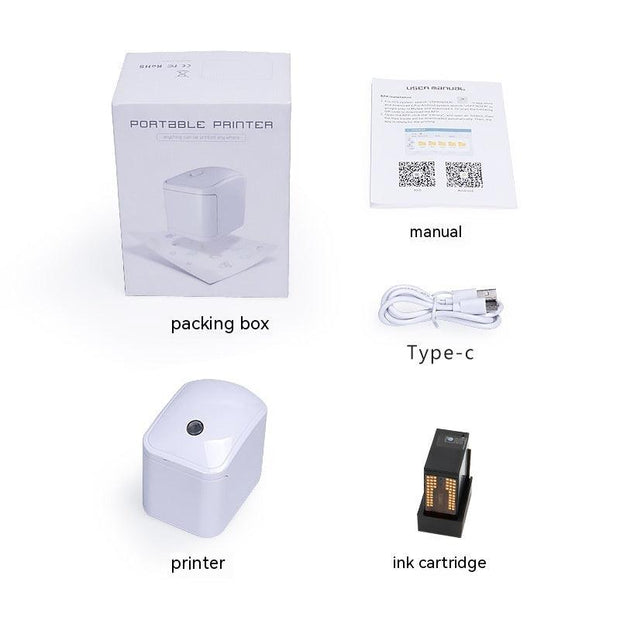 Handheld Mini Printer Portable Inkjet DIY Label - Sunny Side Store