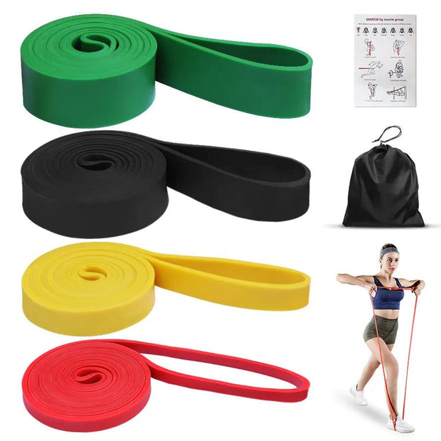 Heavy Duty Latex Resistance Band Exercise Elastic Band For Sport  Strength Pull Up Assist Band Workout Pilates Fitness Equipment - Sunny Side Store Sunny Side Store  2.53