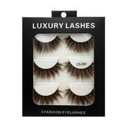 High-grade Color False Eyelashes Three-dimensional Thick Thickened Eyelash Cross Natural - Sunny Side Store