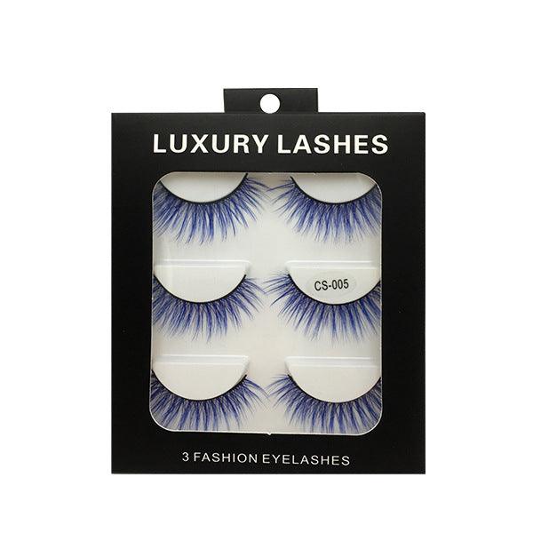 High-grade Color False Eyelashes Three-dimensional Thick Thickened Eyelash Cross Natural - Sunny Side Store