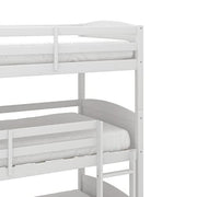 Hillsdale Alexis Contemporary Wood Arch Twin Over Twin Floor Bunk Bed with Slats, White Sunny Side Store