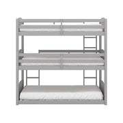 Hillsdale Alexis Contemporary Wood Arch Twin Over Twin Floor Bunk Bed with Slats, White Sunny Side Store