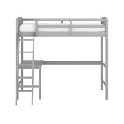 Hillsdale Alexis Contemporary Wood Arch Twin Over Twin Floor Bunk Bed with Slats, White Sunny Side Store