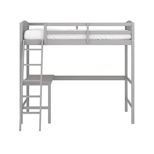 Hillsdale Alexis Contemporary Wood Arch Twin Over Twin Floor Bunk Bed with Slats, White Sunny Side Store