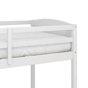 Hillsdale Alexis Contemporary Wood Arch Twin Over Twin Floor Bunk Bed with Slats, White Sunny Side Store