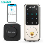 Hornbill Smart Deadbolt Door Lock Electronic Remote Control With Gateway Wifi Hub TTLock Keyless Entry Front Locks For Home Safe - Sunny Side Store