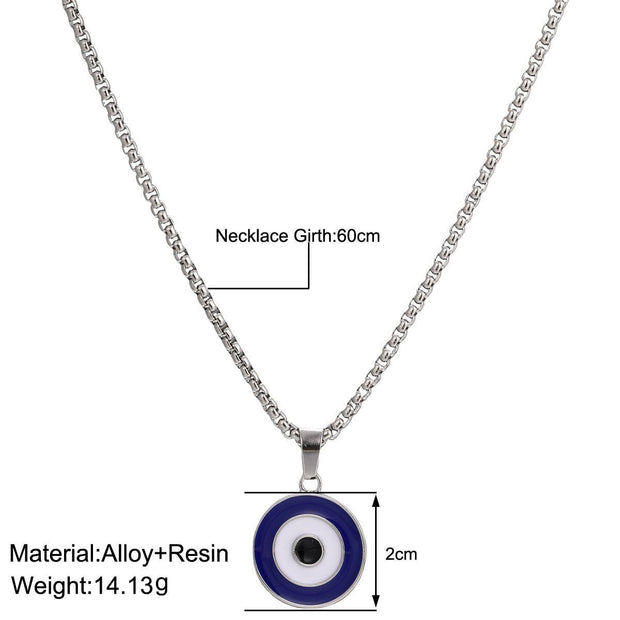 Hot selling hip-hop style Devil's Eye pendant necklace with male and female personality and niche design sense necklace eprolo