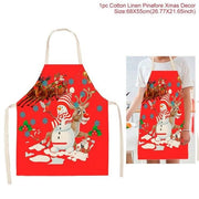 Huiran Merry Christmas Apron Santa Claus Christmas Decorations For Home Navidad Happy New Year Christmas Kitchen Noel - Sunny Side Store