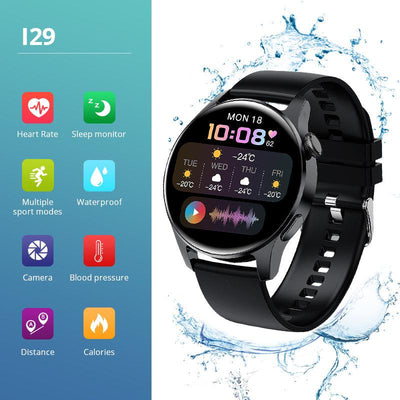 I29 Smart Bracelet Heart Rate Blood Pressure Blood Oxygen Music Control Photo Pedometer Bluetooth Call Smart Watch eprolo