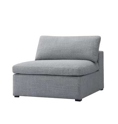 Inès Sofa - 1-Seater Single Module - Grey Fabric - Sunny Side Store