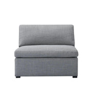 Inès Sofa - 1-Seater Single Module - Grey Fabric - Sunny Side Store