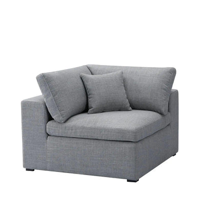 Inès Sofa - Corner Module - Grey Fabric - Sunny Side Store