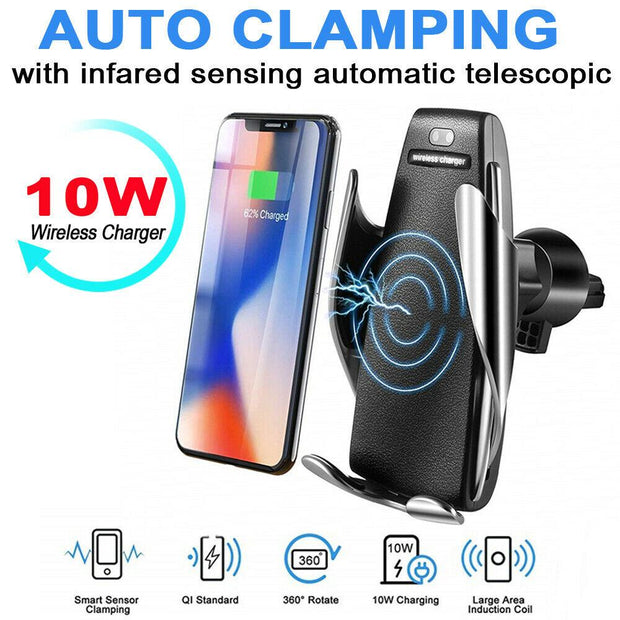 Infrared Sensor Automatic Clamp Wireless Charger - Sunny Side Store