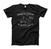 Innocenti Lambretta Scooter Riverside 1947 T-Shirt - Sunny Side Store