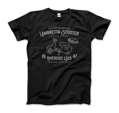 Innocenti Lambretta Scooter Riverside 1947 T-Shirt - Sunny Side Store