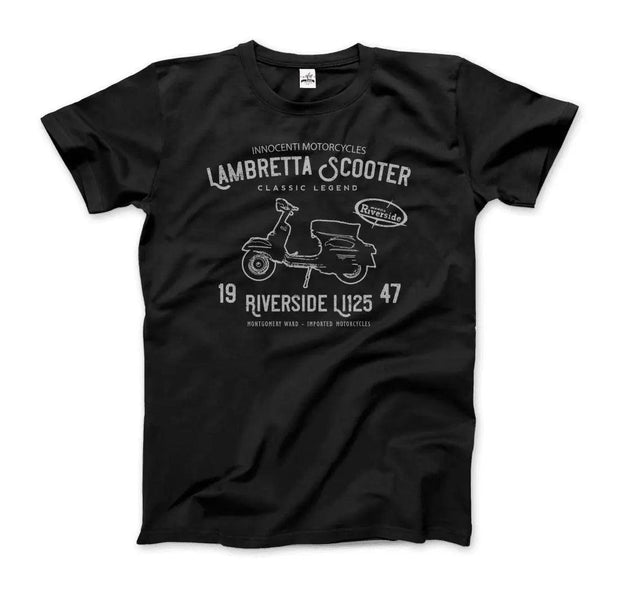 Innocenti Lambretta Scooter Riverside 1947 T-Shirt - Sunny Side Store