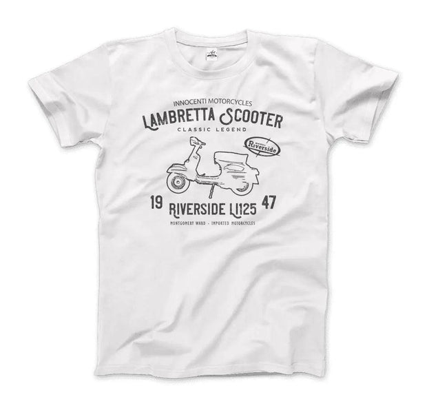 Innocenti Lambretta Scooter Riverside 1947 T-Shirt - Sunny Side Store