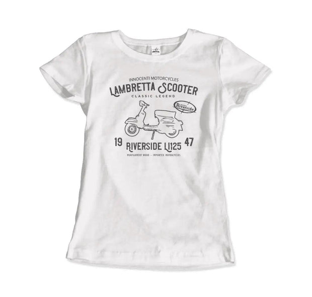 Innocenti Lambretta Scooter Riverside 1947 T-Shirt - Sunny Side Store