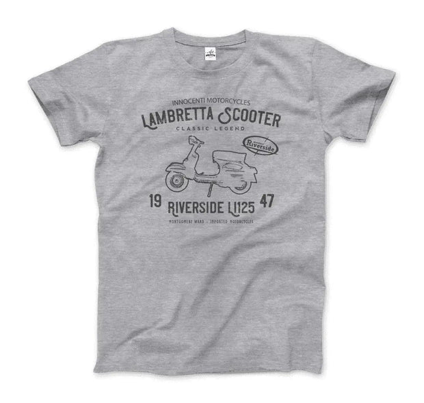 Innocenti Lambretta Scooter Riverside 1947 T-Shirt - Sunny Side Store