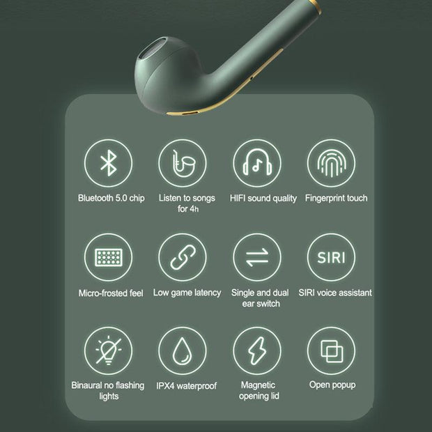 J18 Bluetooth Headset Wireless Bluetooth Headset Noise Reduction Tws In-Ear Headset Sports Bluetooth Wireless Headset eprolo