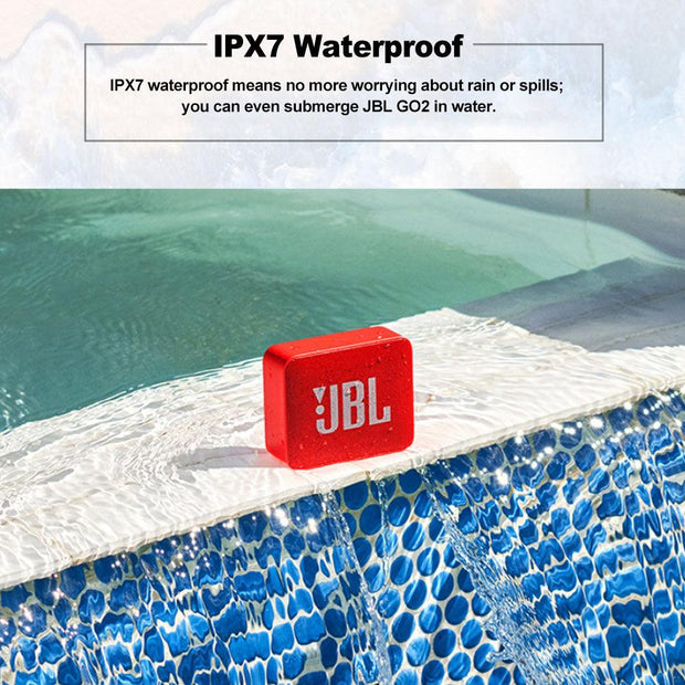 JBL GO 2 Wireless Bluetooth Speaker IPX7 Waterproof With Mic - Sunny Side Store