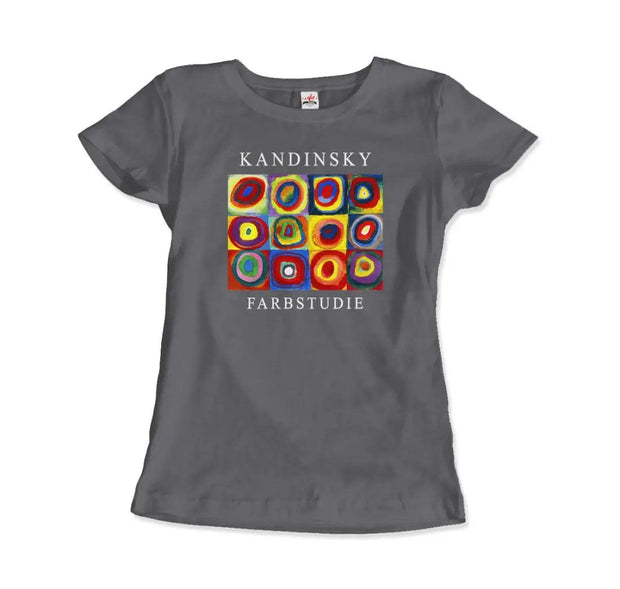 Kandinsky Farbstudie - Color Study, Squares with Concentric Circles, 1913 Artwork T-Shirt - Sunny Side Store