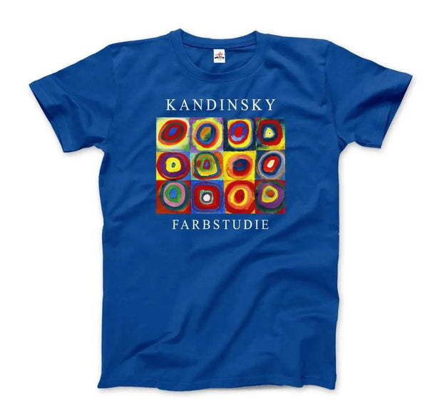 Kandinsky Farbstudie - Color Study, Squares with Concentric Circles, 1913 Artwork T-Shirt - Sunny Side Store